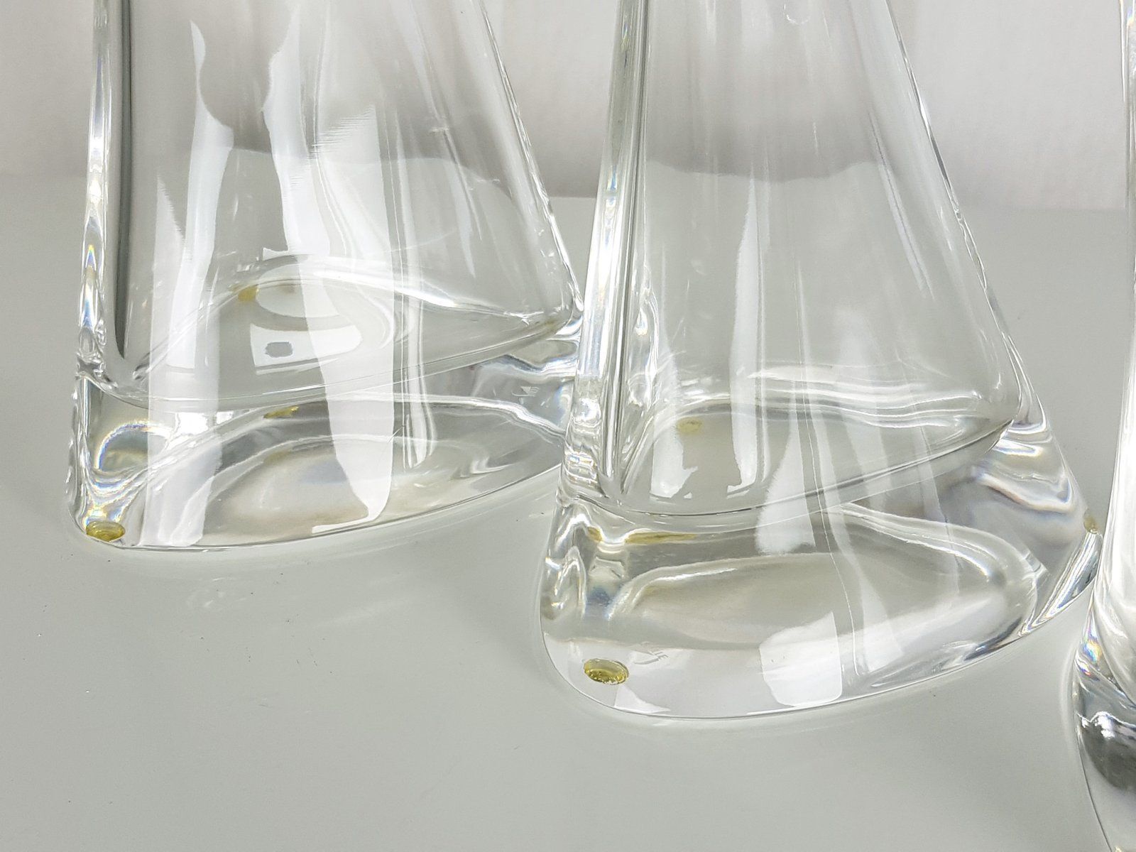 Crystal Vases By Angelo Mangiarotti For Cristalleria Colle 1980s Set Of 3 photo 1682.0
