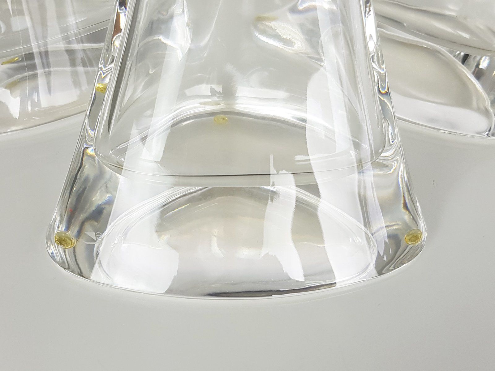 Crystal Vases By Angelo Mangiarotti For Cristalleria Colle 1980s Set Of 3 photo vintage