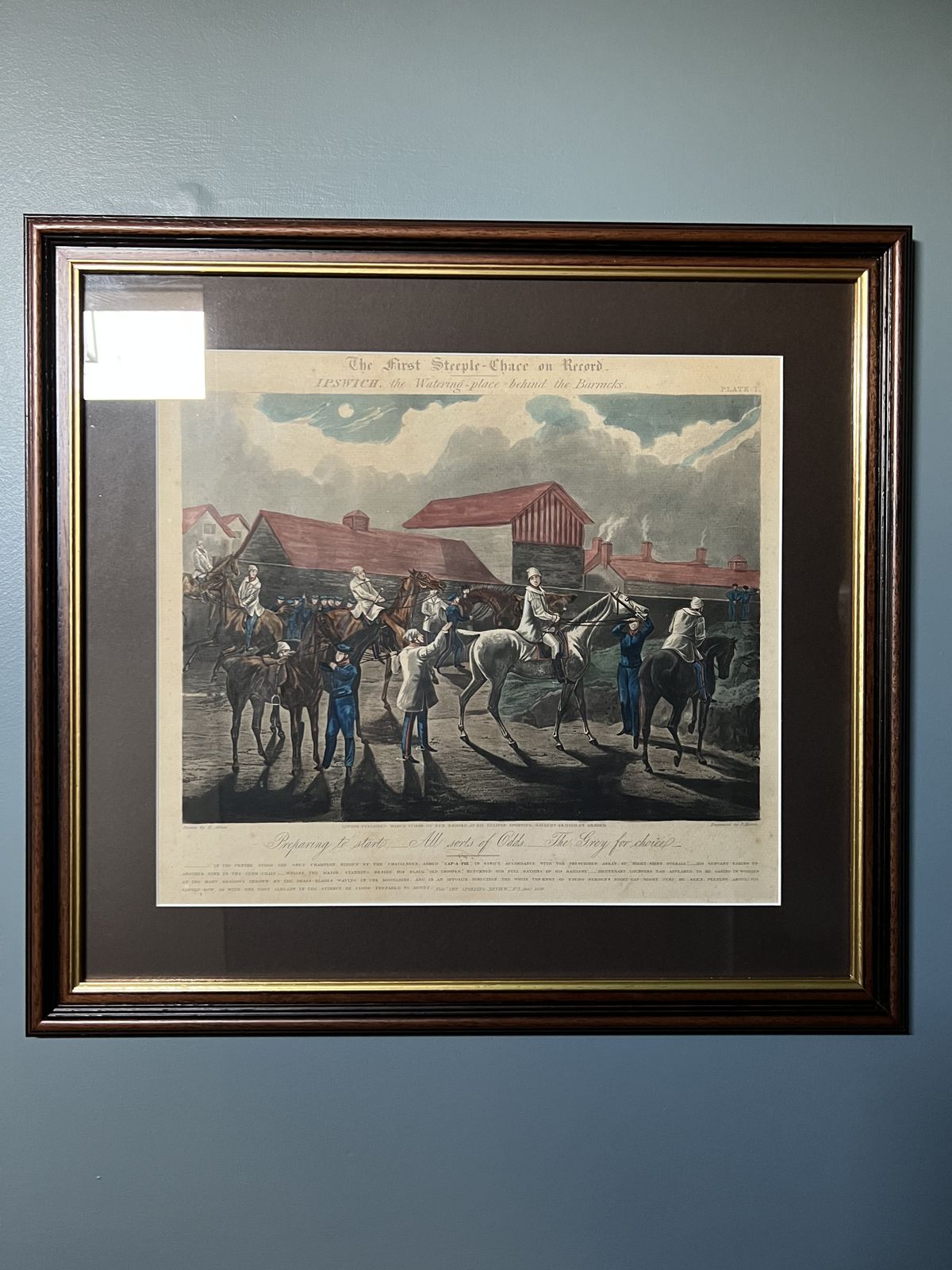 The First Steeple Chase   Set Of 4 Hand Coloured Aquatints By H Alken And J Harris photo furniture