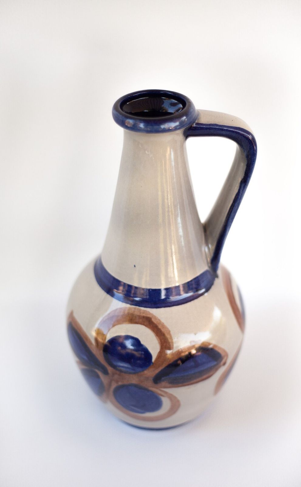 Vase Bay West Germany 67 30, Ceramic Jug, Flower Pot, Vase Patterns Flowers photo furniture
