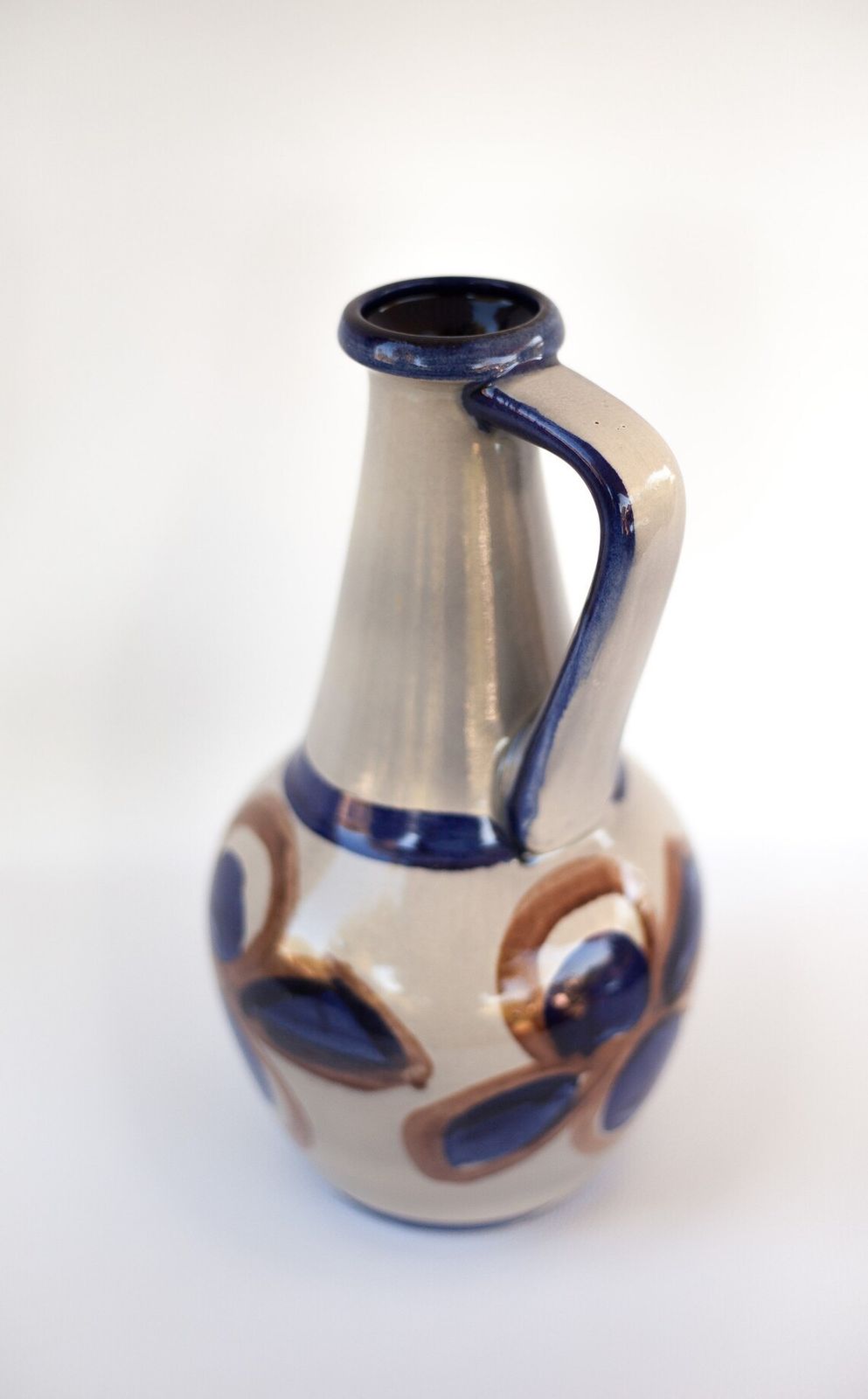Vase Bay West Germany 67 30, Ceramic Jug, Flower Pot, Vase Patterns Flowers photo for sale