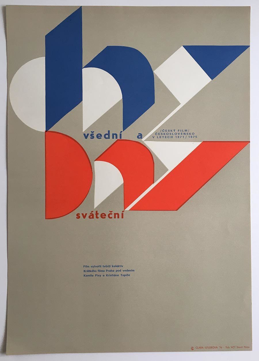 Movie Poster, Weekdays And Sabbath, Clara Istlerová, 1976