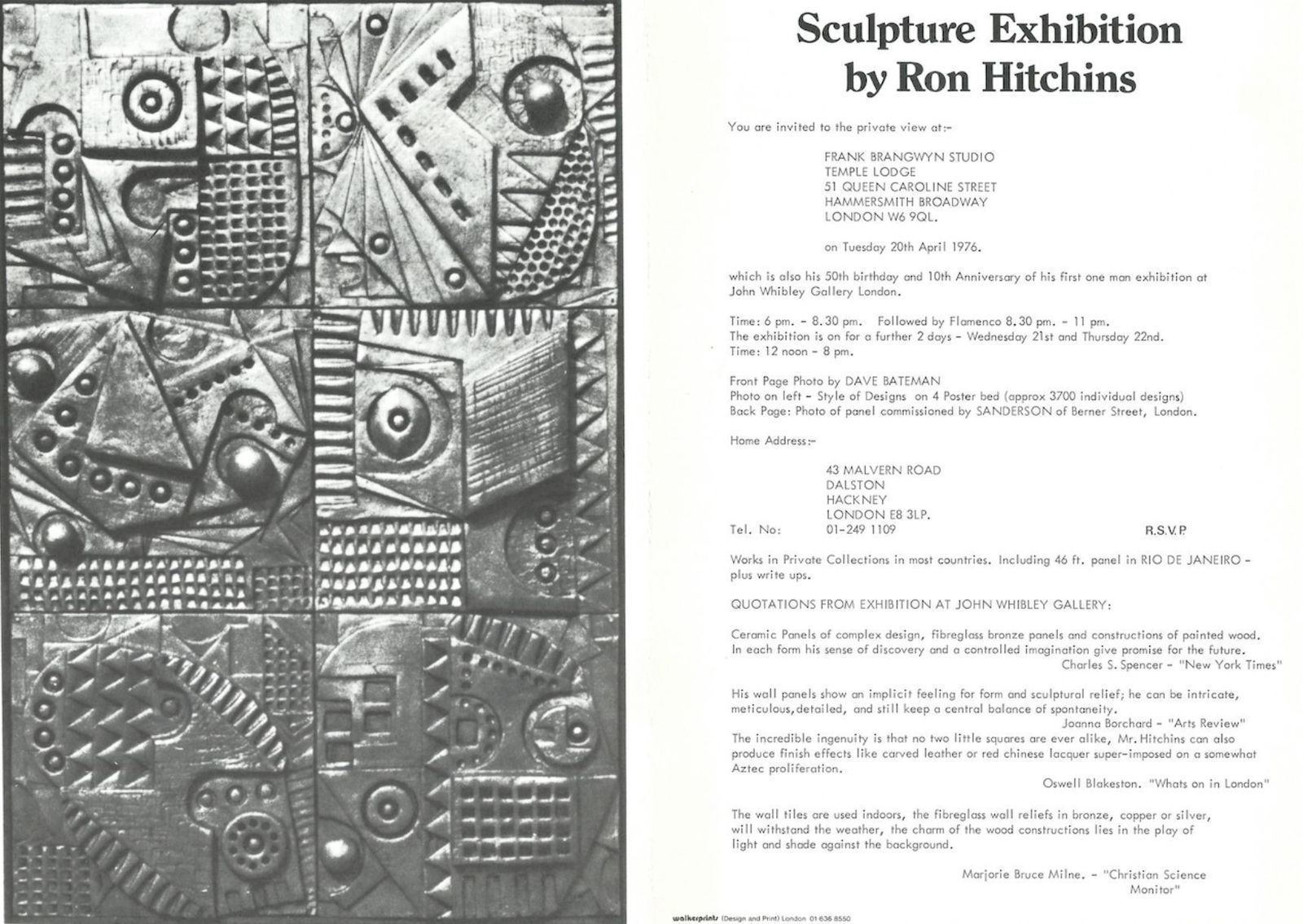 photo buy A Unique Tiled Floor Lamp By Renowned Artist Ron Hitchins With 265 Individual Handmade Tiles