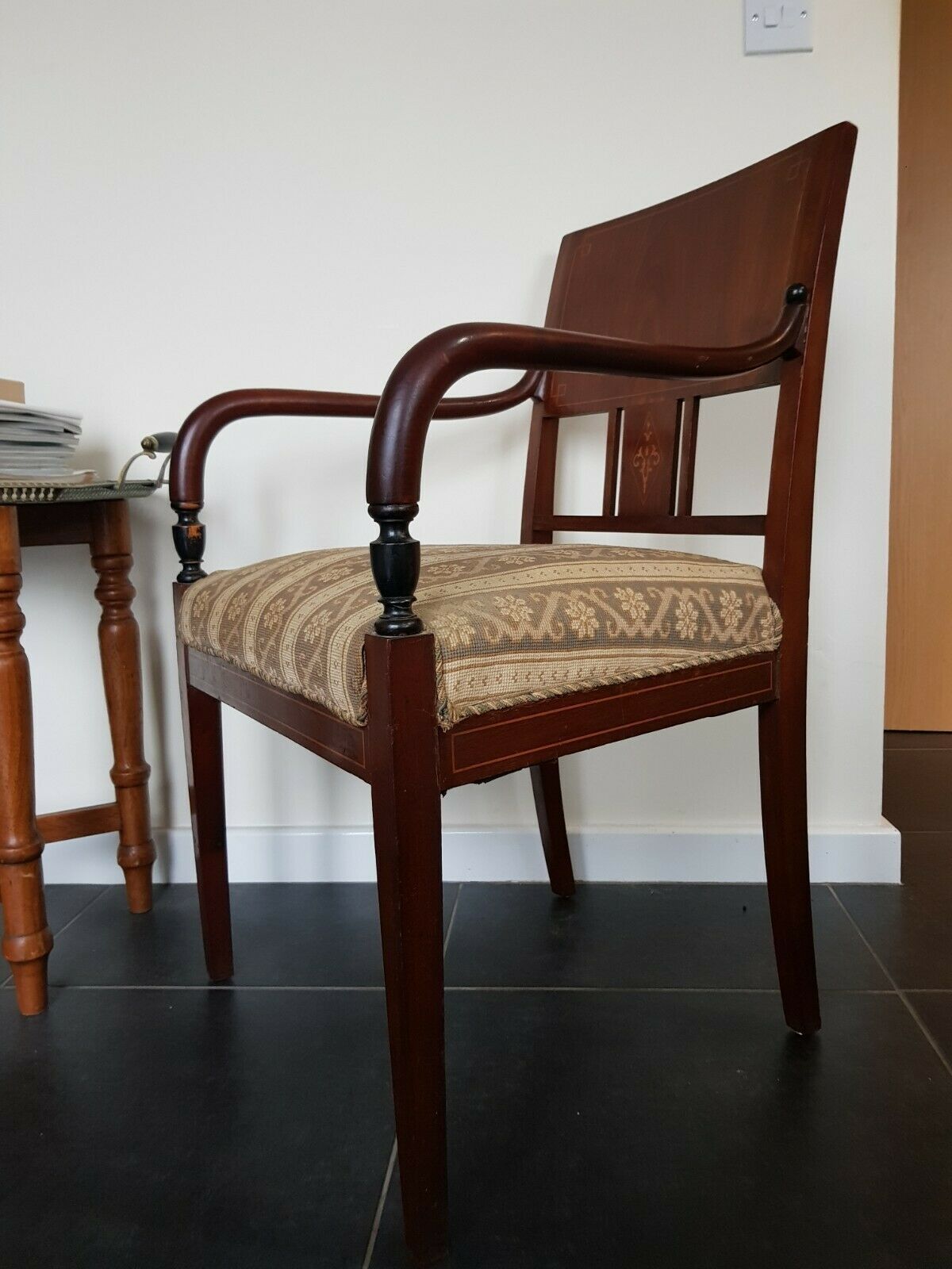 Rare Stunning Mid 19th Century Danish Empire Armchair photo for sale