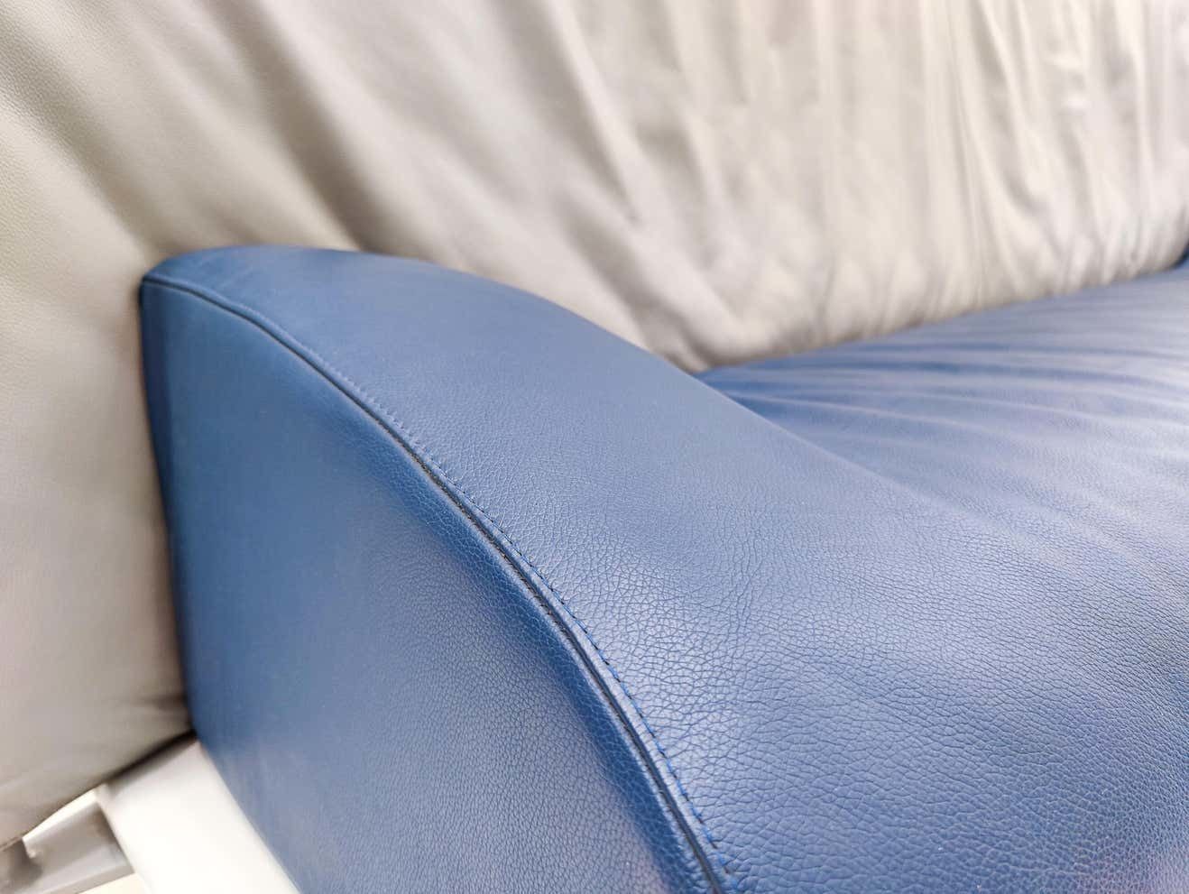 Rare Leather “Squash” Sofa By Paolo Deganello For Driade, Italy, 1980s photo 5746.0