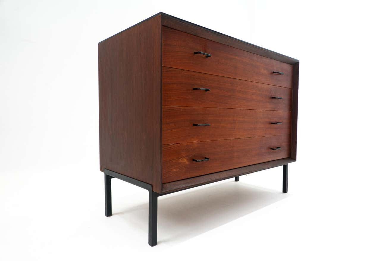 Mid Century Modern Wooden Chest Of Drawers, Italy, 1960s photo for sale