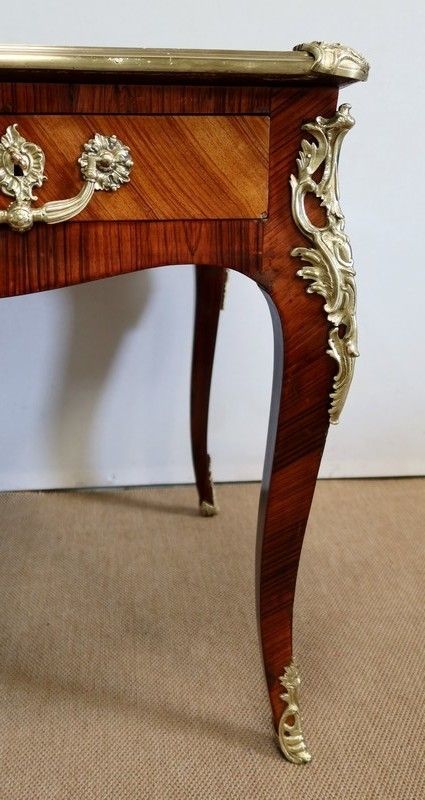 photo buy Ceremonial Desk In Rosewood And Violette Wood, Louis XV Style   2nd Half Of The 19th Century