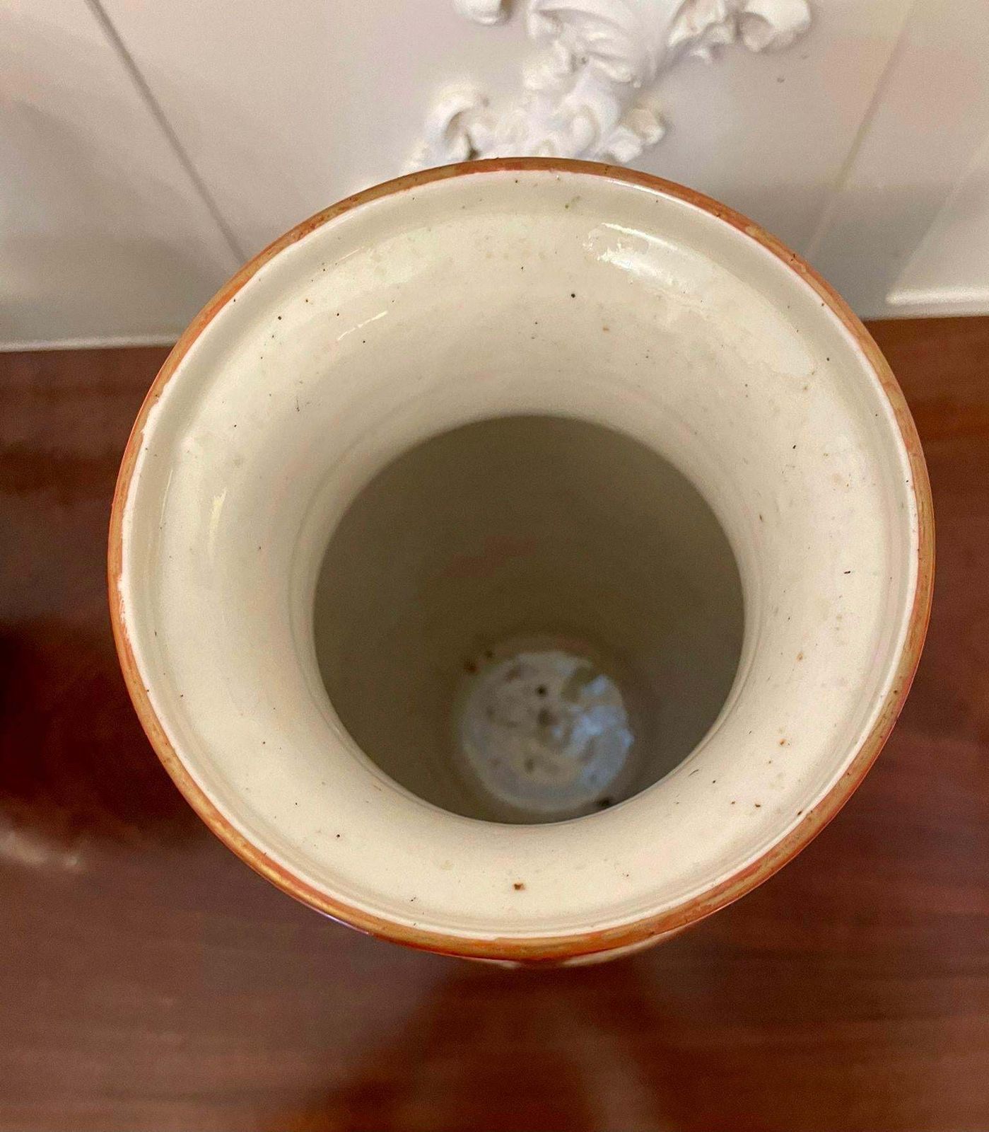 Pair Of Antique Victorian Quality Japanese Kutani Porcelain Vases photo 995.0