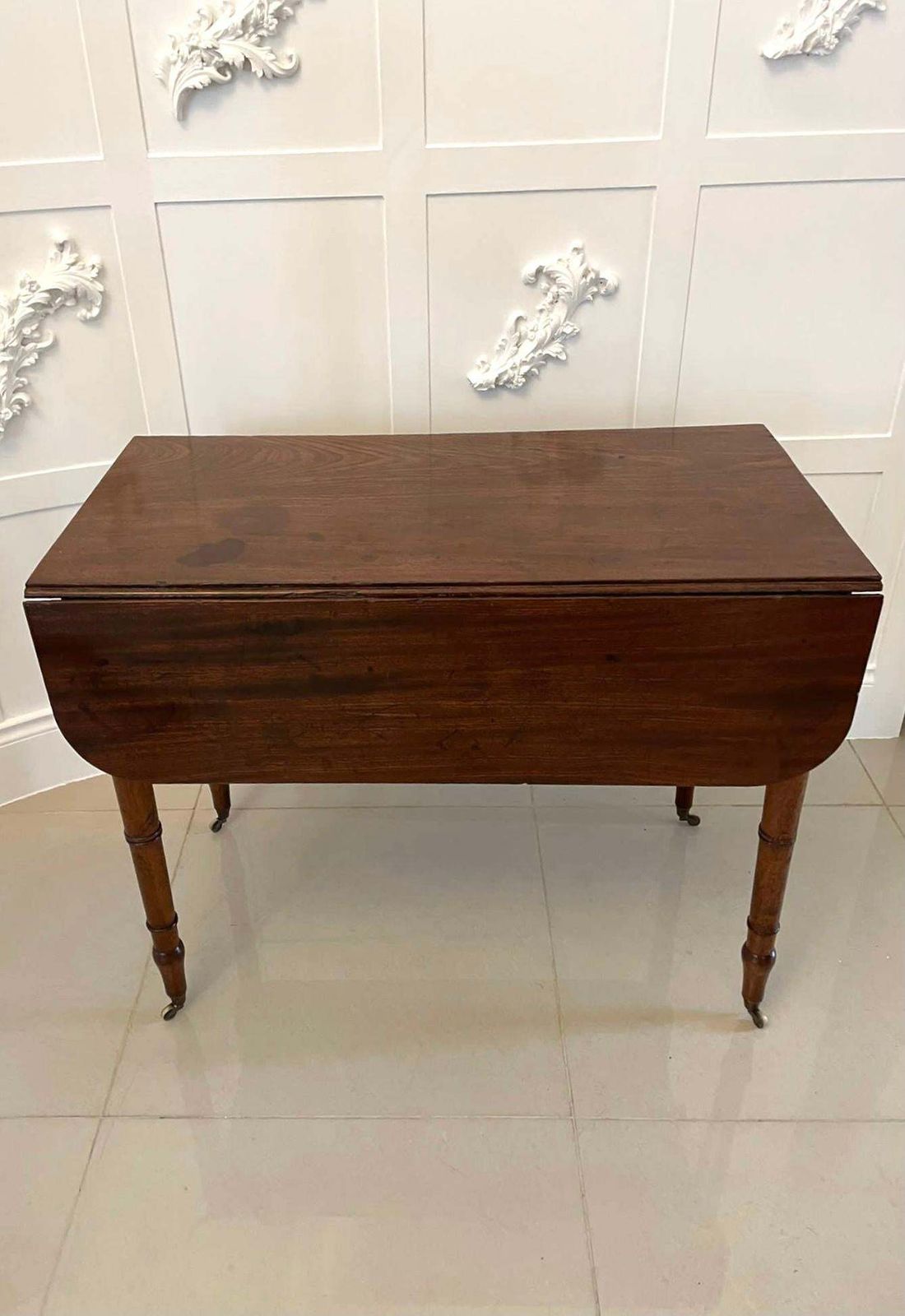 Antique George III Quality Mahogany Pembroke Table photo Furniture