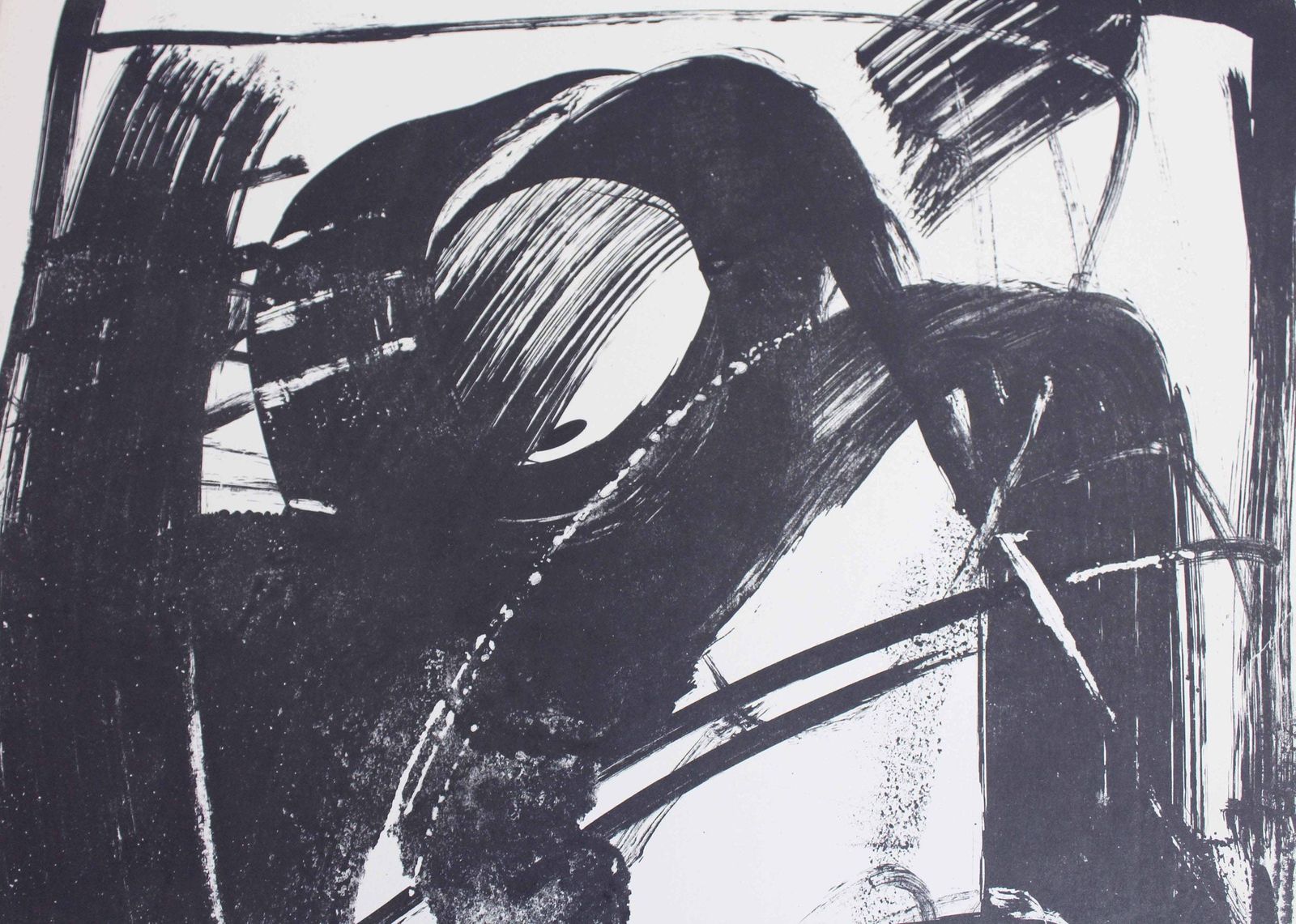 Lithograph By Swiss Artist Bernd Völkle 1963 photo buy