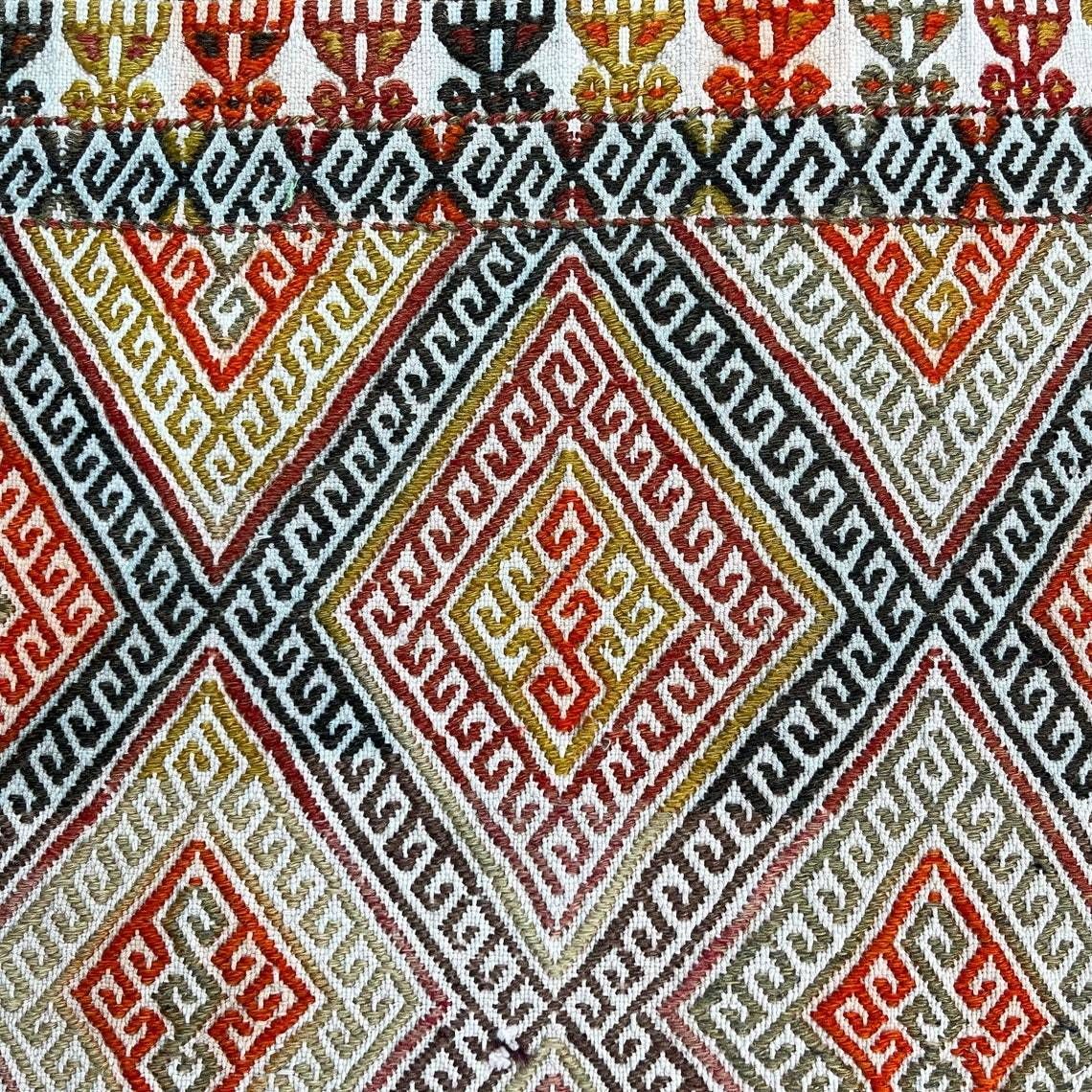 188.0 Traditional Turkish Mini Kilim Rug ,Vintage Anatolian Turkish Kelim 85 X 46 Cm photo