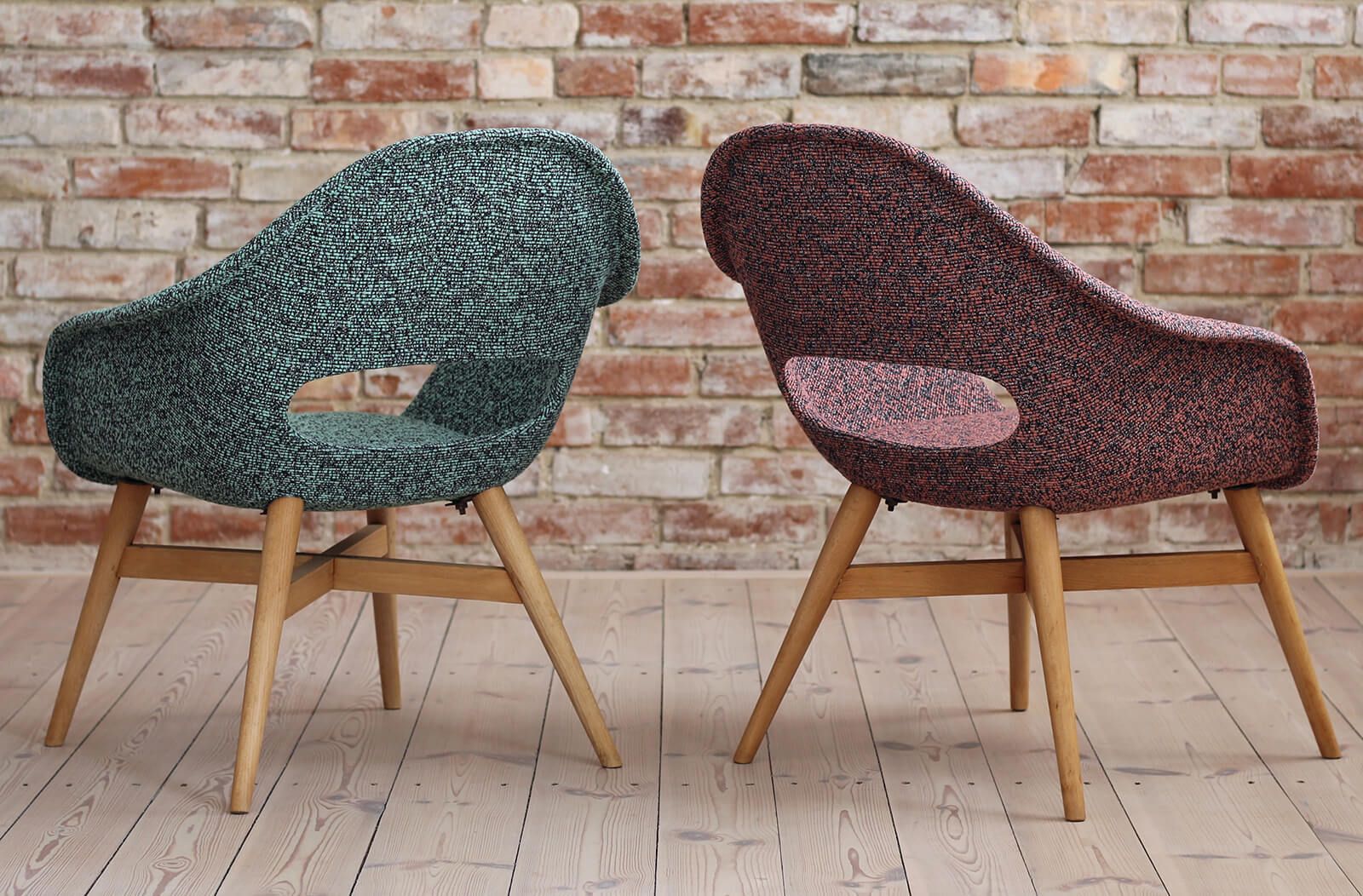 Set Of 2 Lounge Chairs Designed By Miroslav Navrátil, 1950s, Czech Republic photo for sale