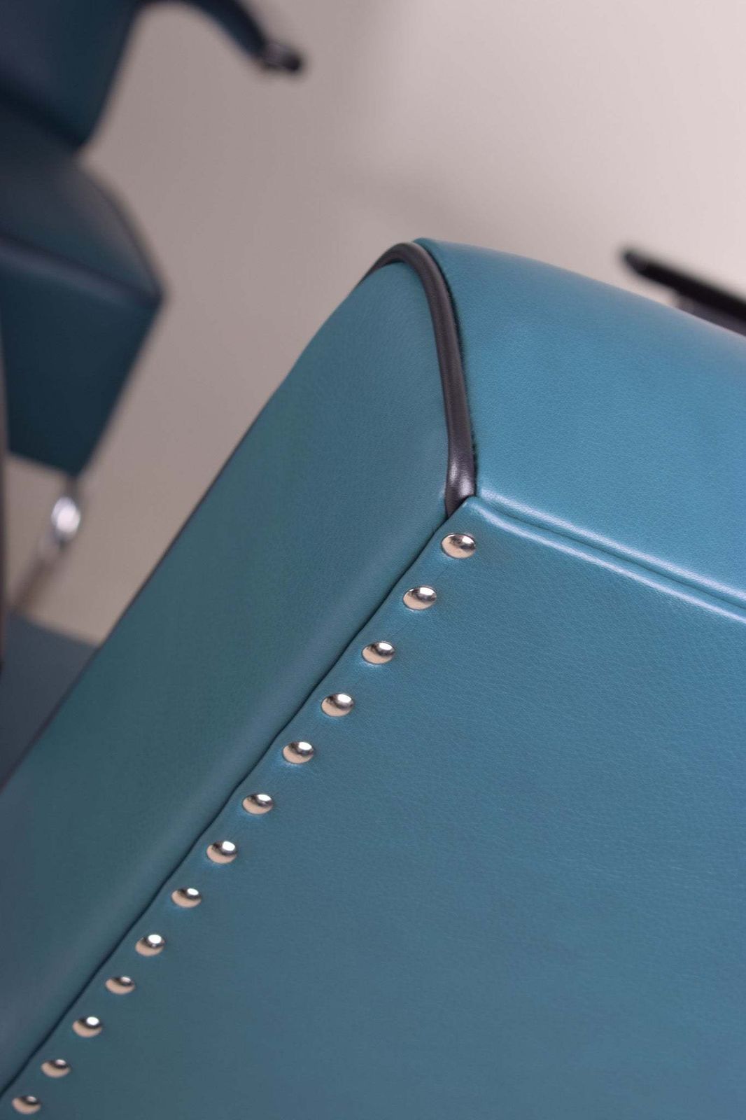 Pair Of Blue Leather Mucke Melder Armchairs Made In 1930s Czechia. photo furniture