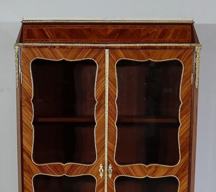 Small Showcase In Precious Wood In The Style Of Louis XIV, Napoleon III Period, 1850 photo vinterior