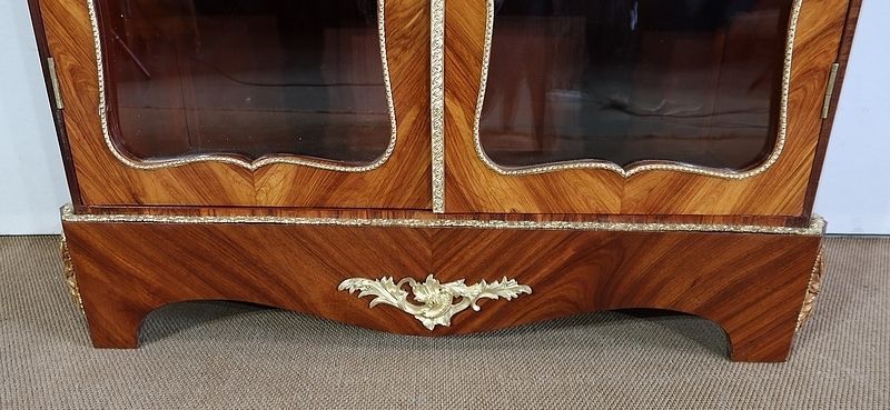 photo for sale Small Showcase In Precious Wood In The Style Of Louis XIV, Napoleon III Period, 1850