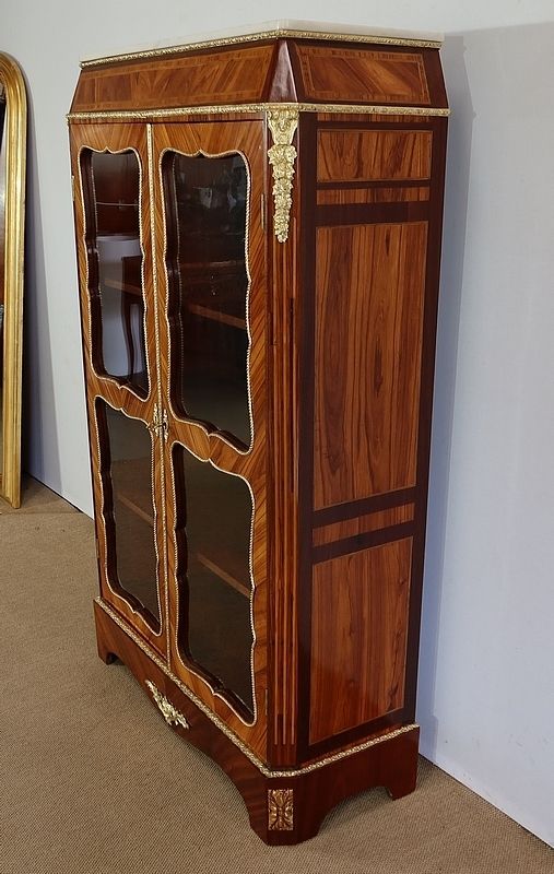 Furniture Small Showcase In Precious Wood In The Style Of Louis XIV, Napoleon III Period, 1850 photo