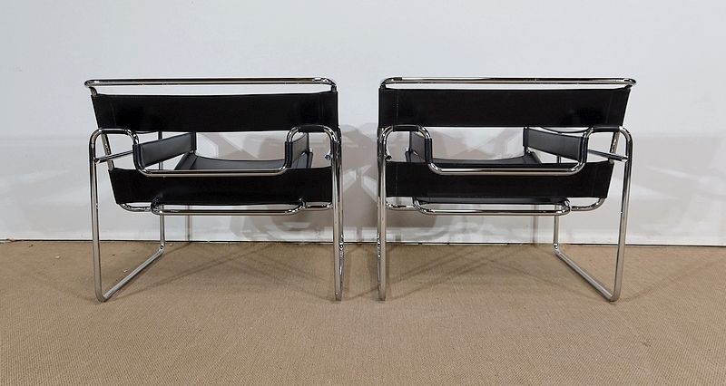 Pair Of Important Wassily B3 Armchairs By M. Breuer, Early 20th Century photo 4501.1