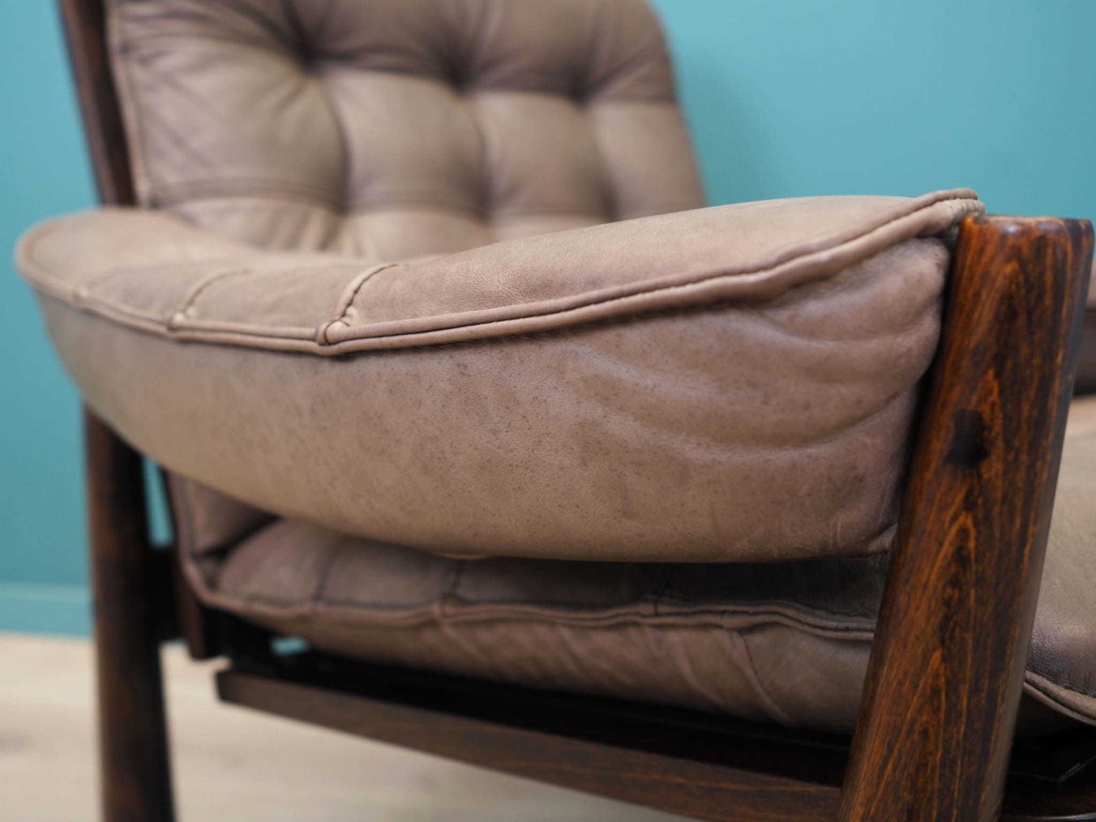 photo for sale Leren Fauteuil, Deens Design, Jaren 1960, Geproduceerd Door Genega Møbler