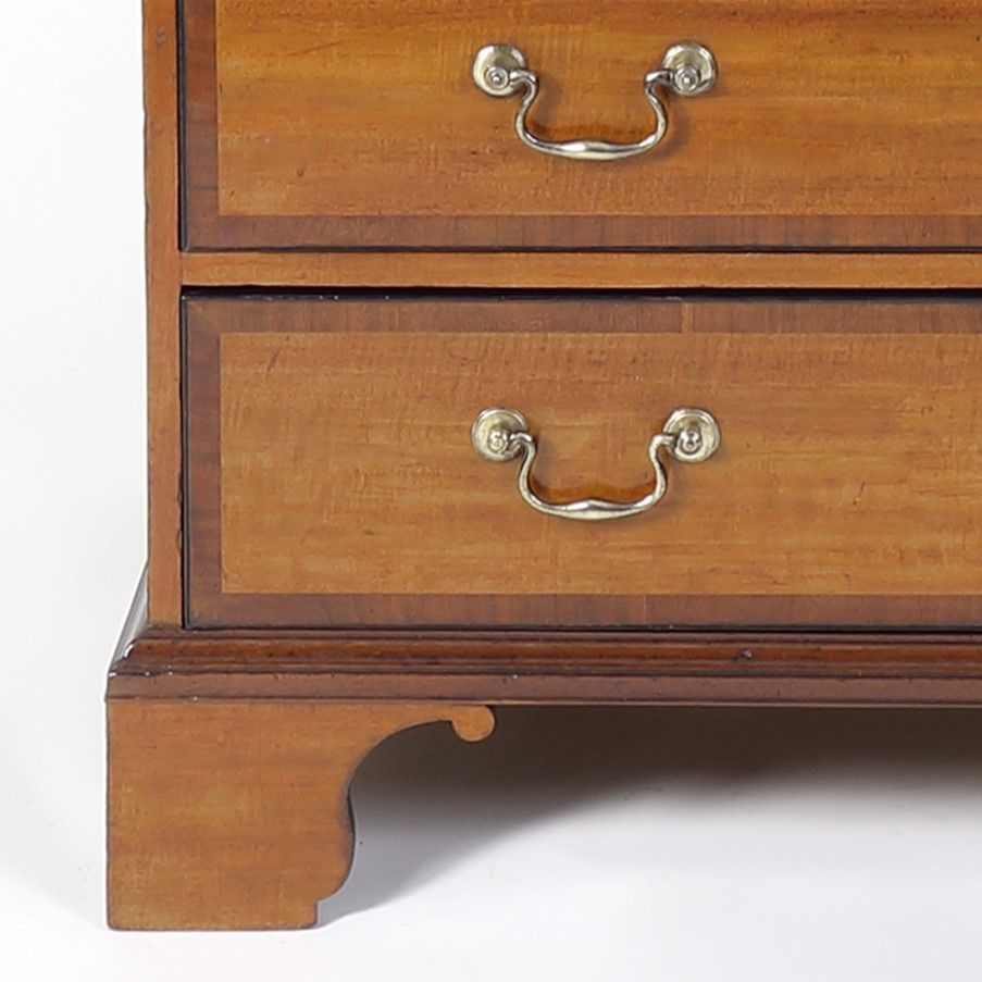 Satinwood And Mahogany 18th Century Bureau Bookcase Attributable To Thomas Shearer photo 46200.0