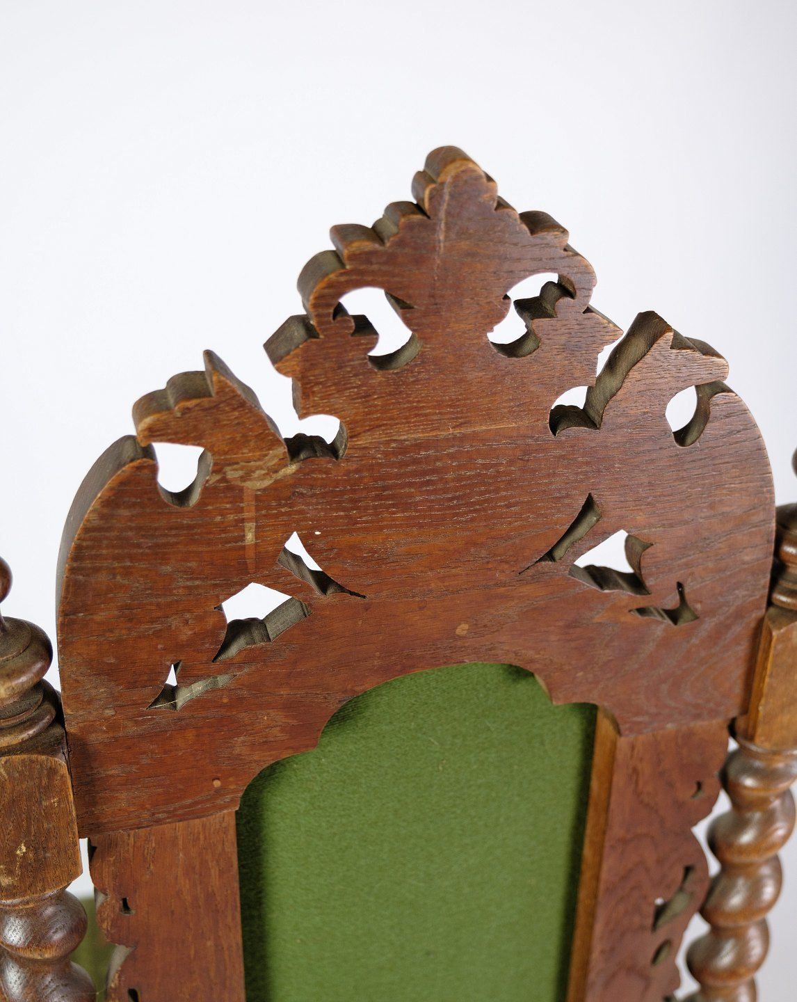 High Backed Chair In Solid Oak With Style Of The Renaissance From 1910. photo Furniture