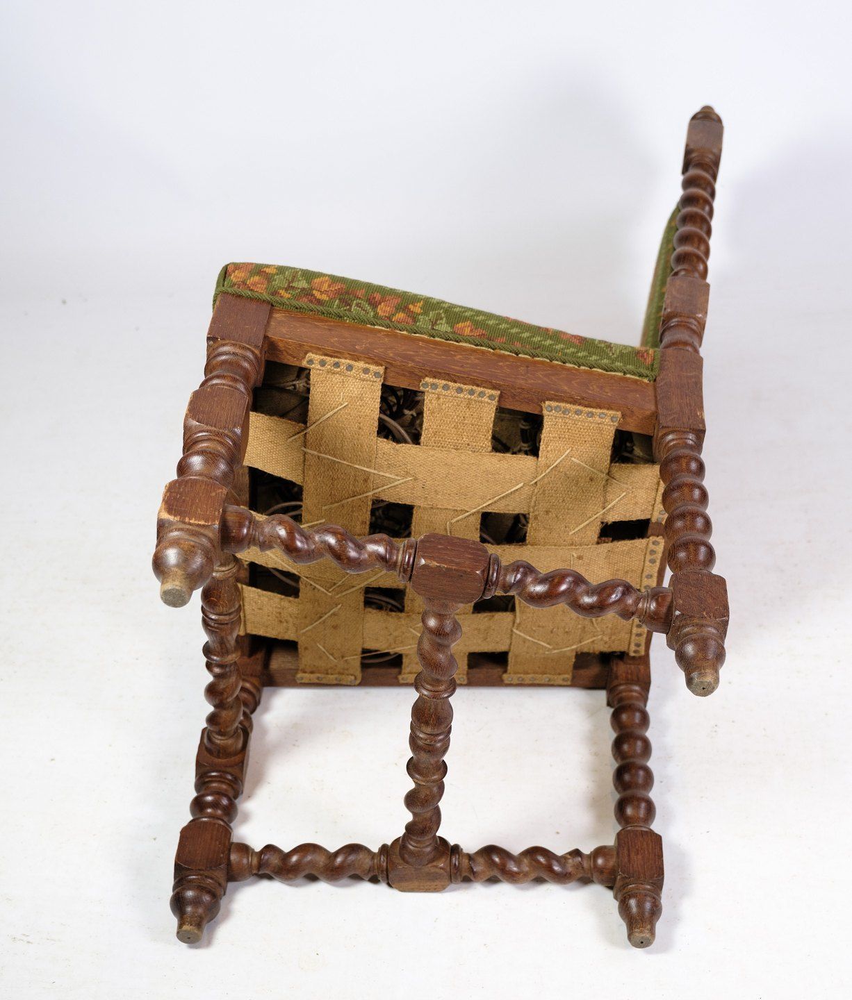 High Backed Chair In Solid Oak With Style Of The Renaissance From 1910. photo 620.0