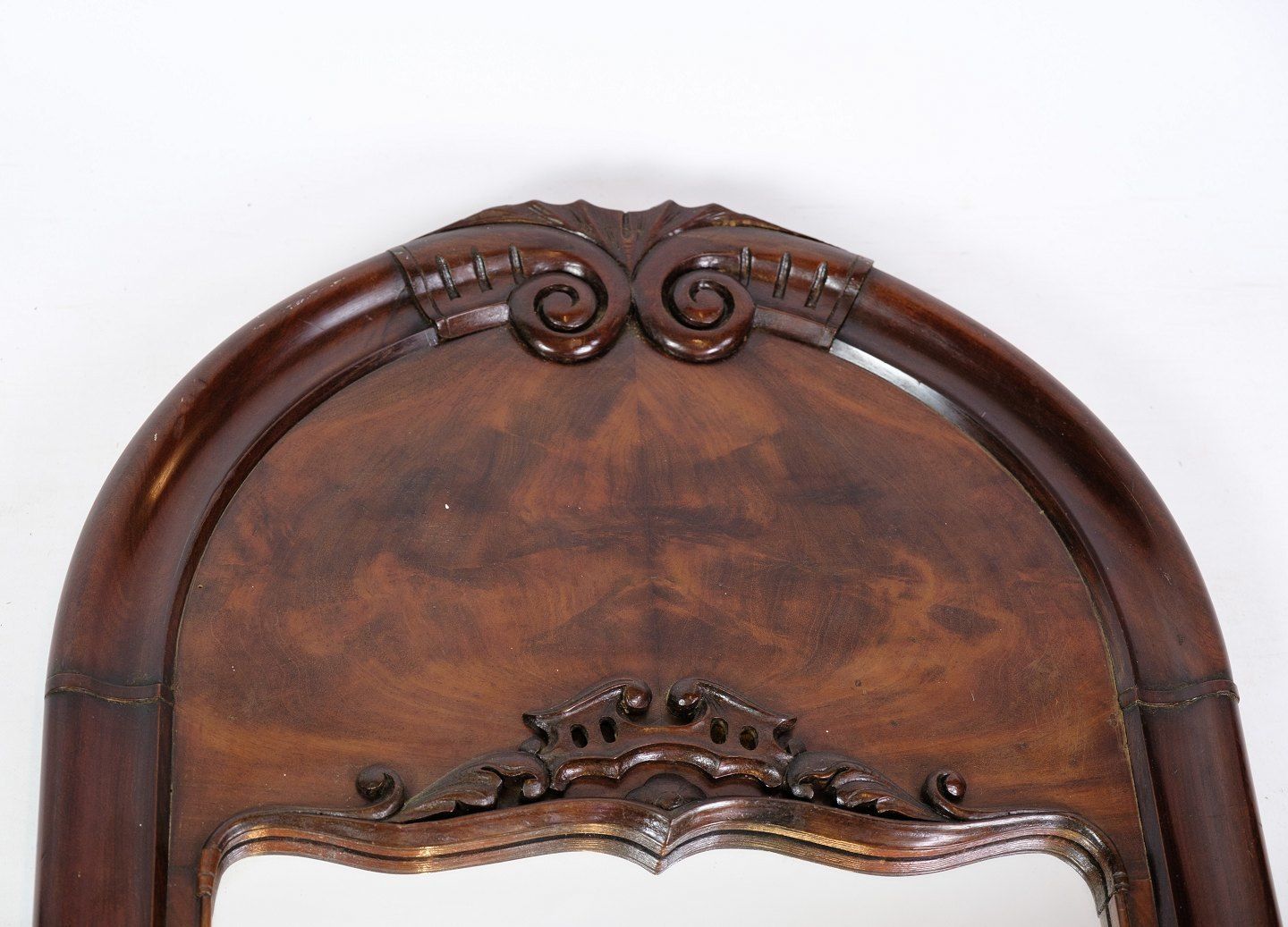 Antique Christian VIII Mirror In Mahogany From 1860s. photo Home Decor