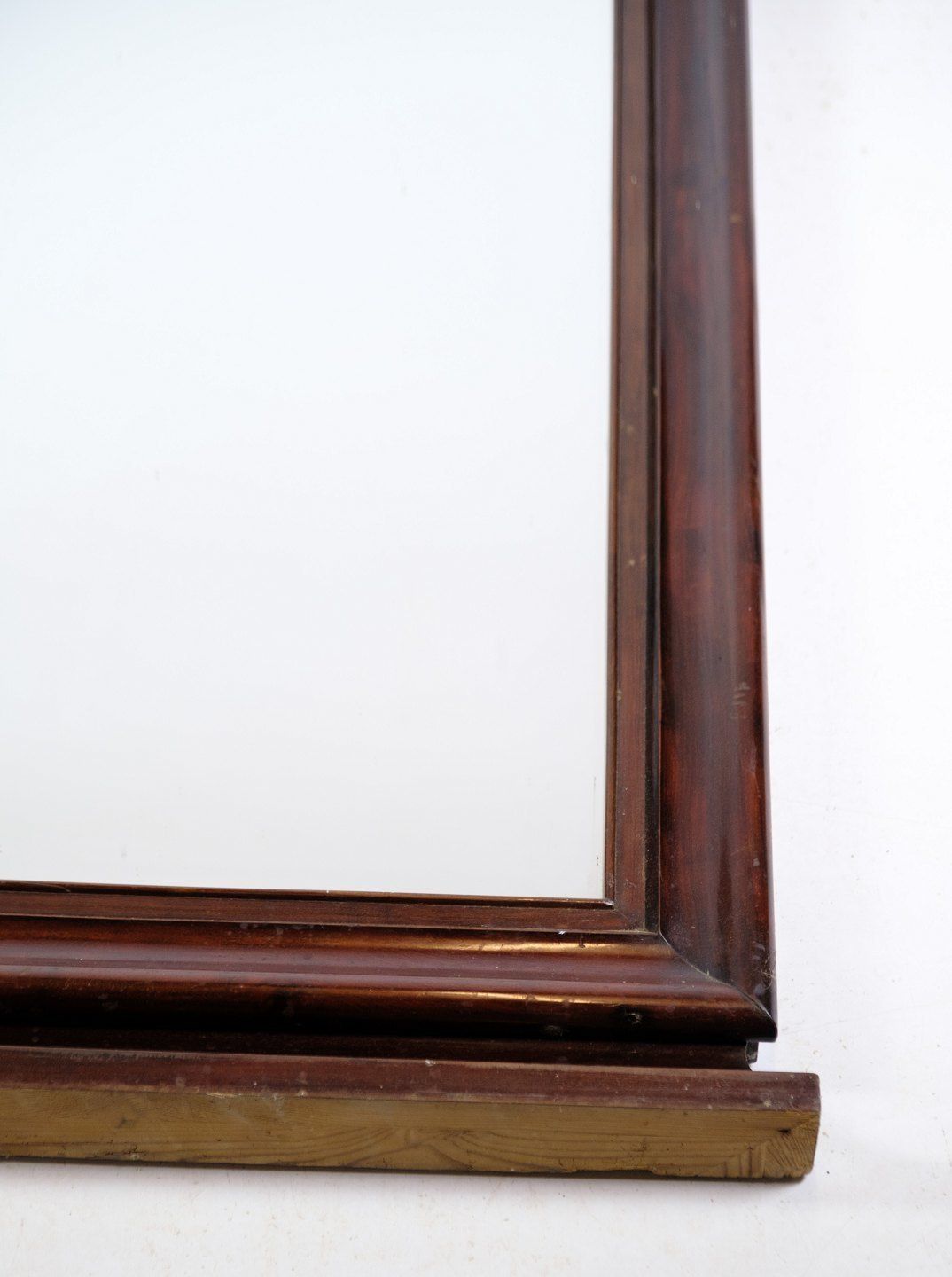 Antique Christian VIII Mirror In Mahogany From 1860s. photo 525.0