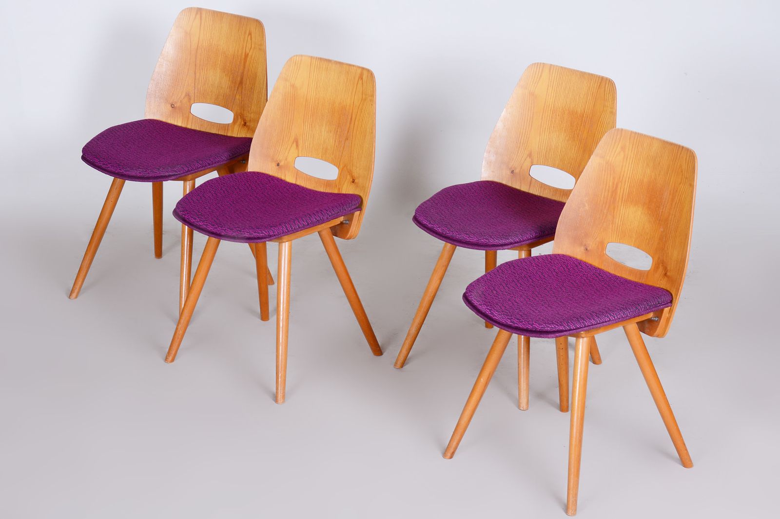 Mid Century Modern Dining Chairs, Designed By František Jirák For Tatra Nábytok