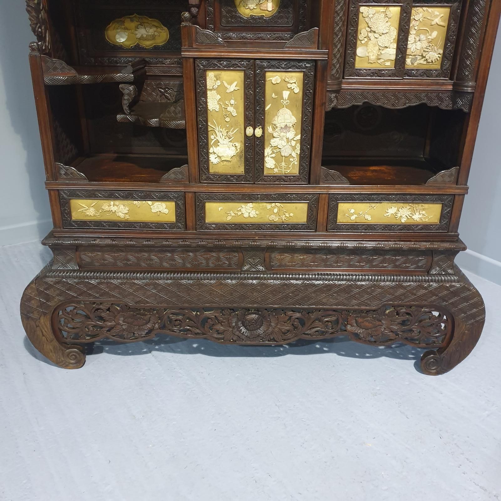 Large Meji Period Shibayama Cabinet photo furniture