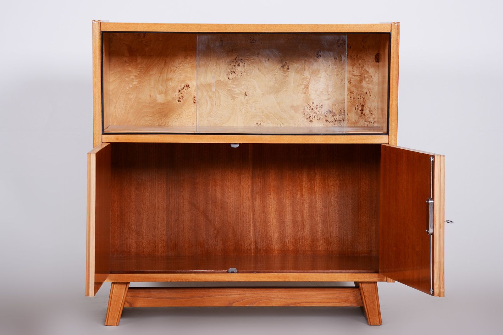 Mid Century Modern Cabinet Made In 1940s Czechia. Original Condition photo buy