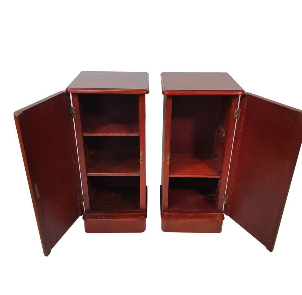A Lovely Pair Of 19th Century Bedside Cupboards photo for sale