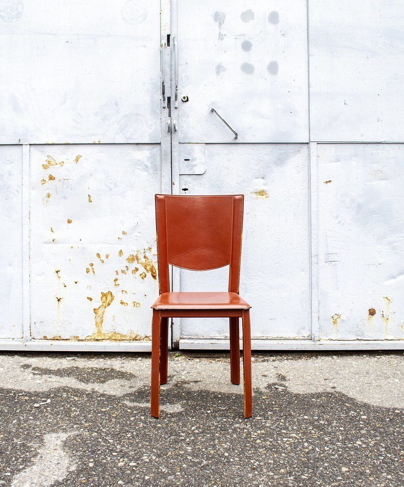Leather Chairs By Enrico Pellizzoni, 1970s, Set Of 4 photo furniture