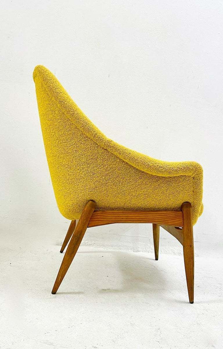 Mid Century Pair Of Yellow Armchairs By Julia Gaubek photo furniture