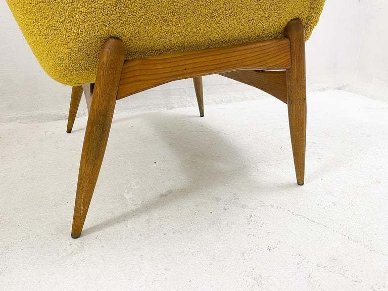 Mid Century Pair Of Yellow Armchairs By Julia Gaubek photo 4585.0