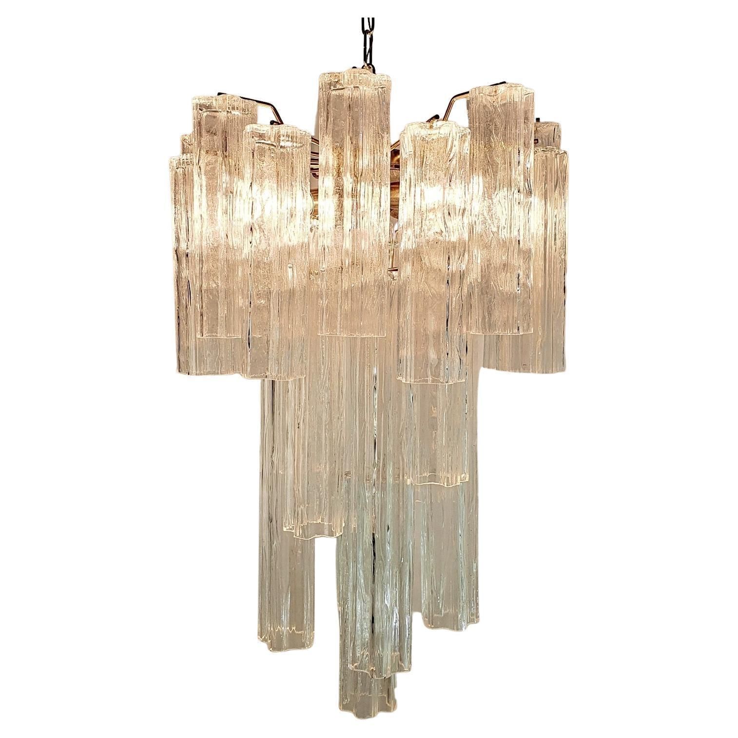 Chandelier "Tronchi" By Toni Zuccheri For Venini, 1960s