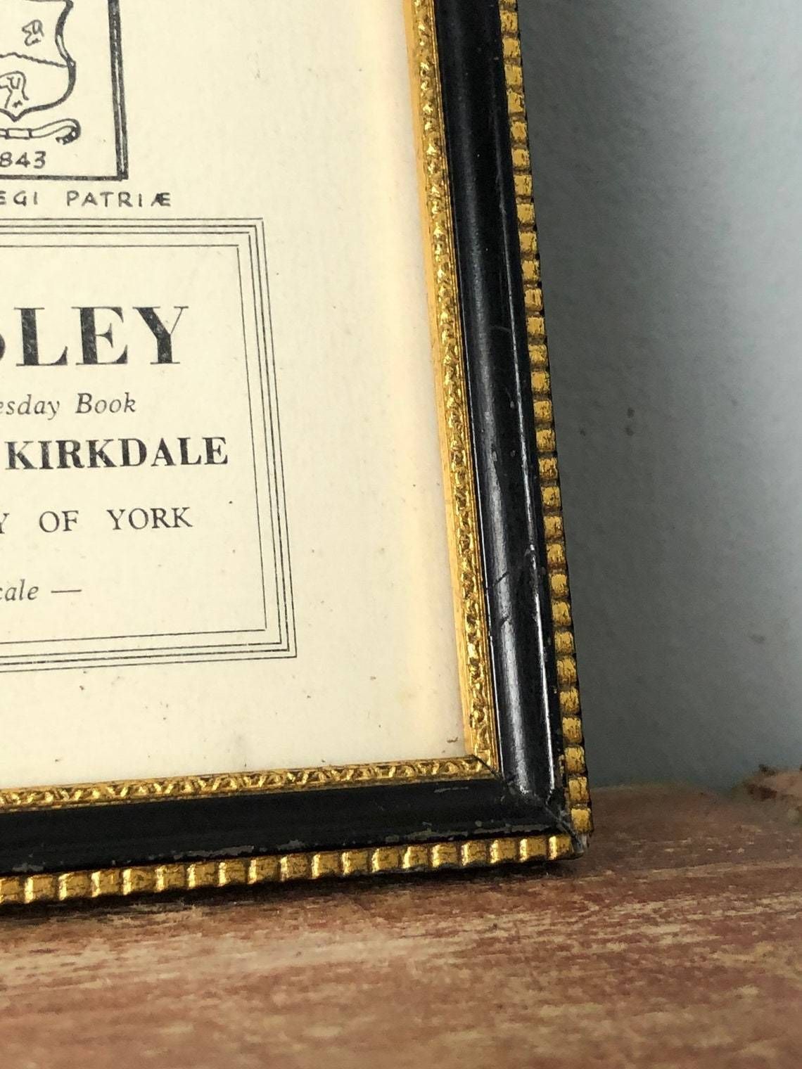Helmsley Rievaulx And Kirkdale York 1958 Map Sketch Rare E Gower Print History Historical Drawing In Hogarth Frame (Ll) photo for sale