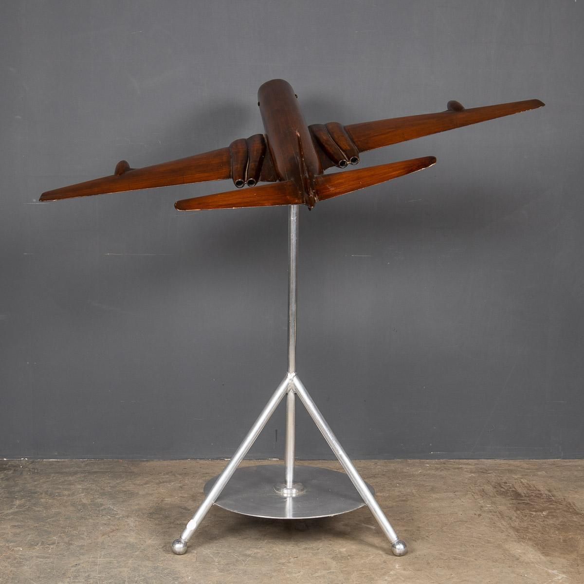 20thc Mahogany Model Of A Hawker Siddeley Nimrod Airplane C.1960 photo 2246.0