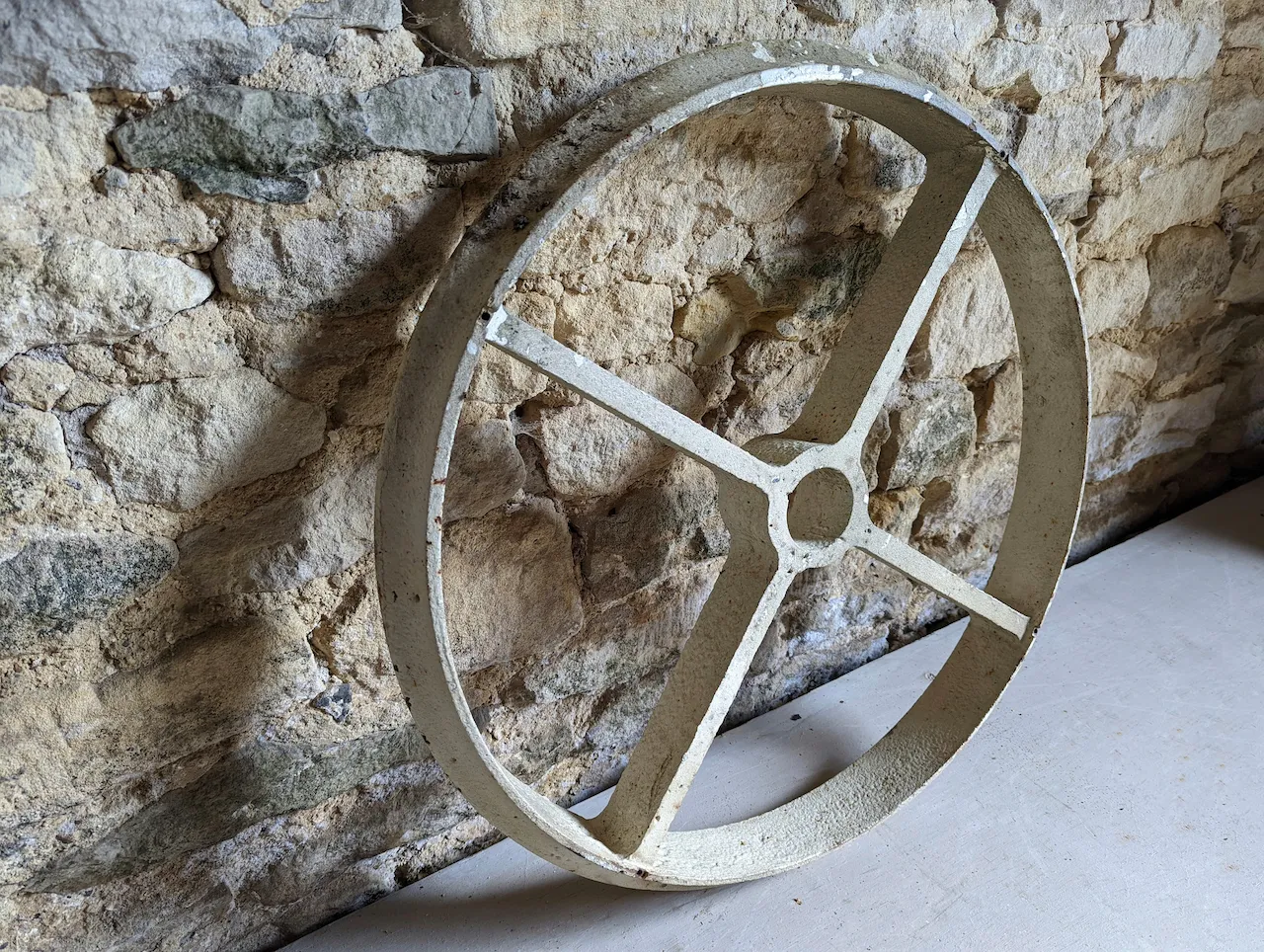 Early 20th Century Metal Truck Wheel photo furniture
