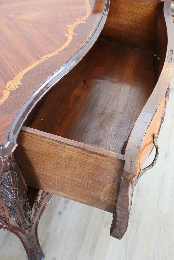 Vintage Chest Of Drawers With Inlay Walnut, 1930s photo vinterior