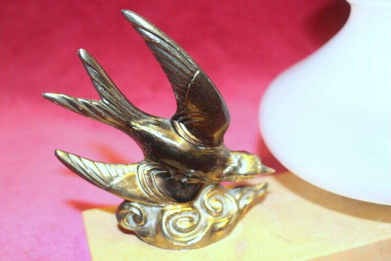 Antique Bronze French Table Desk Light Paris Chateau Onyx + Opaline Glass 1920s photo 113.0