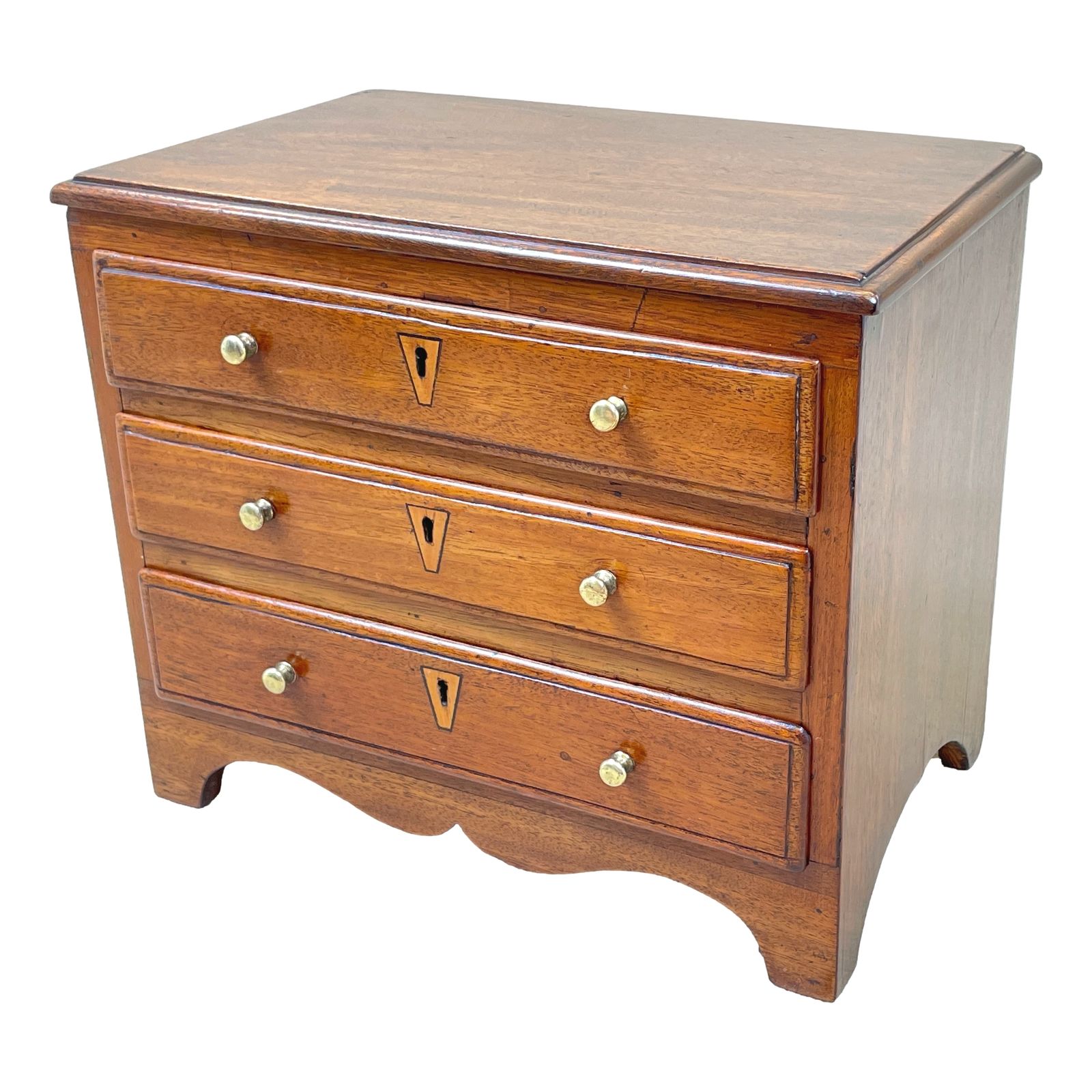 Georgian Mahogany Miniature Chest (England, Circa 1800)