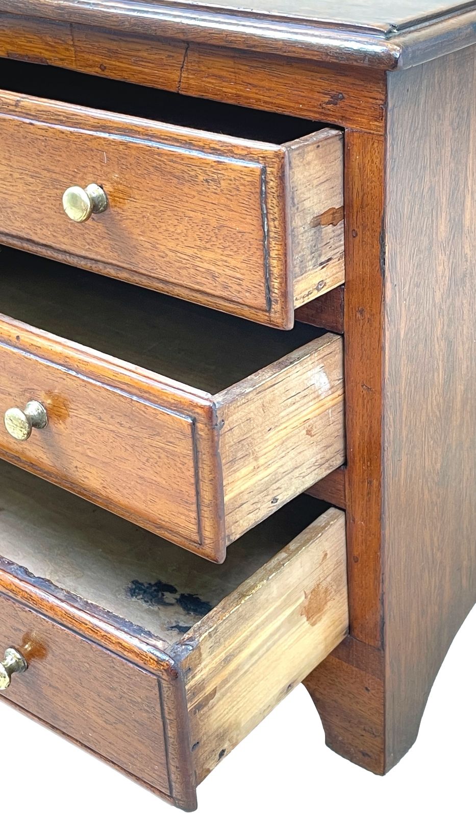 Georgian Mahogany Miniature Chest (England, Circa 1800) photo vinterior