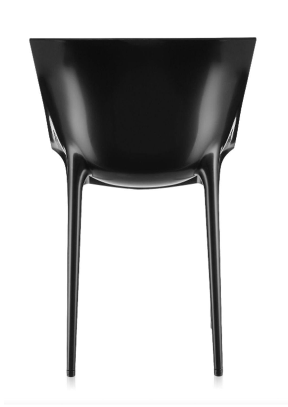 Philippe Starck & Eugeni Quitllet Designed For Kartell Black Polypropylene Stackable DR. Yes Chair Three Chairs In Stock Price Per Chair Ol photo vintage