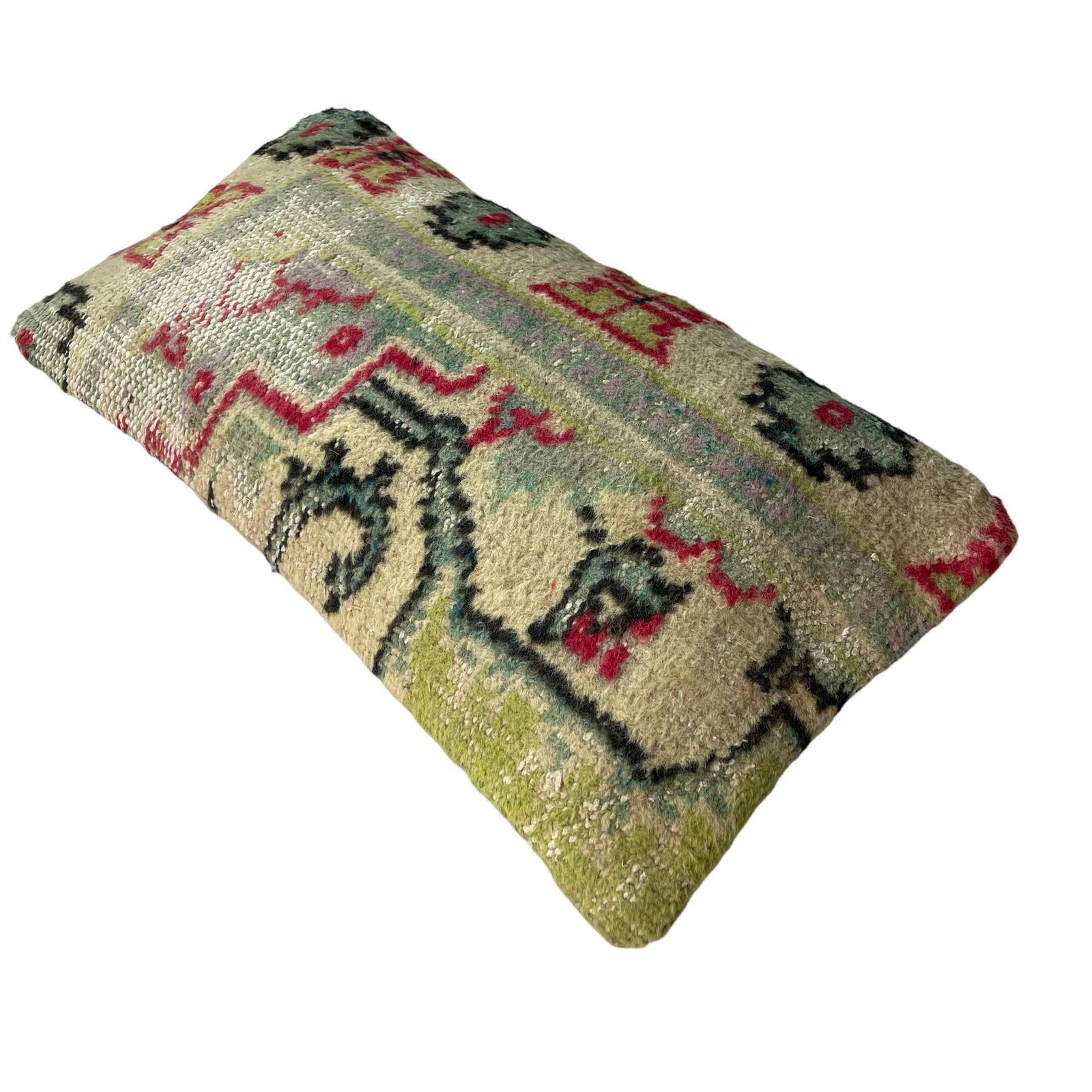 Vintage Hand Made Rug Cushion Cover,  Decorative Rug Pillow Cover, Large Vintage Turkish Rug Cushion Cover photo furniture