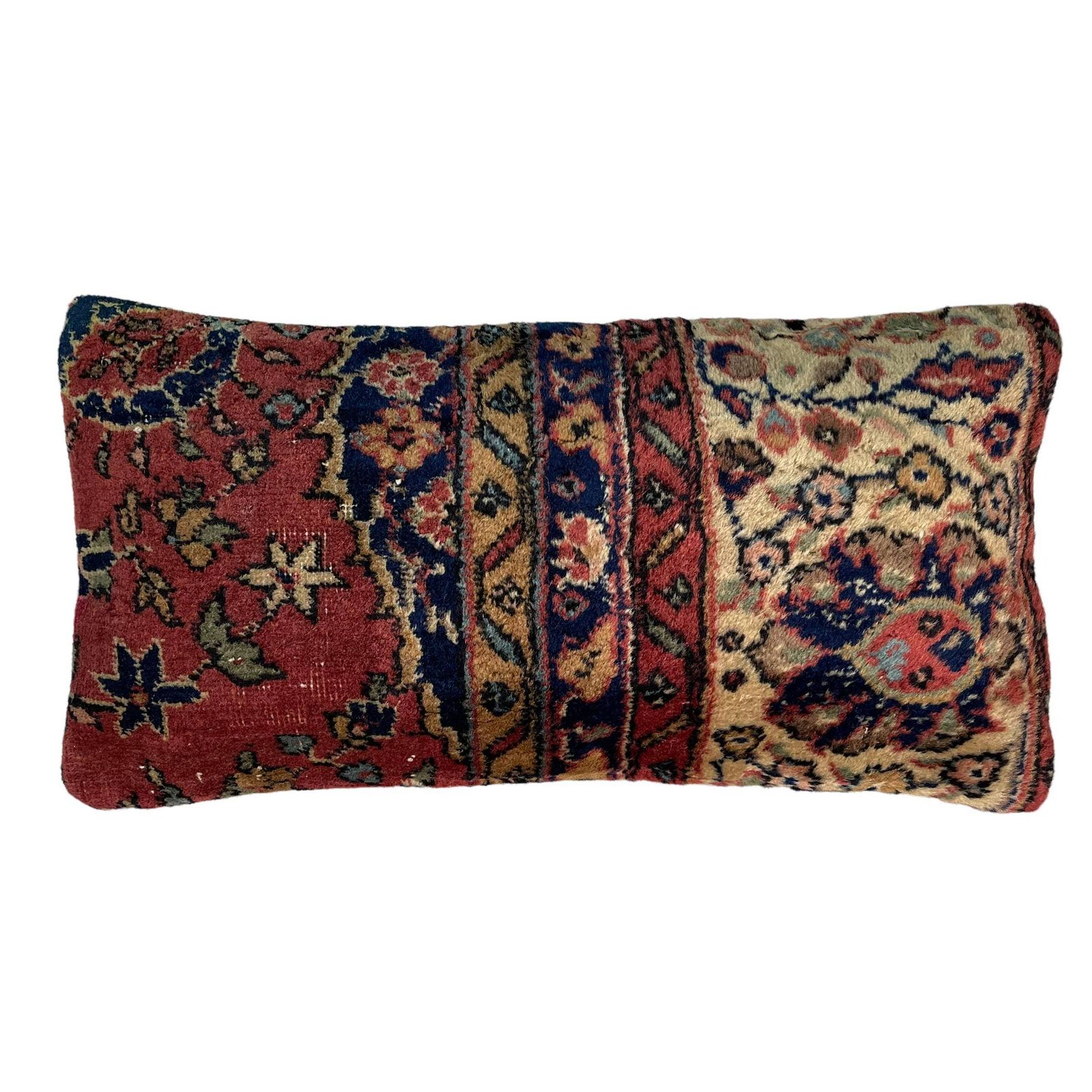 Vintage Hand Made Rug Cushion Cover, Decorative Rug Pillow Cover, Large Vintage Turkish Rug Cushion Cover