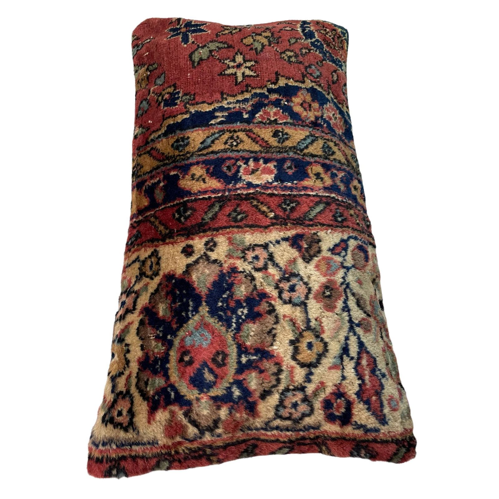 Vintage Hand Made Rug Cushion Cover, Decorative Rug Pillow Cover, Large Vintage Turkish Rug Cushion Cover photo Textiles