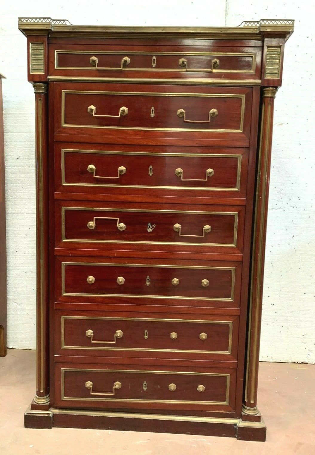 Napoleon III Style Safe Cabinet In Mahogany XX Century