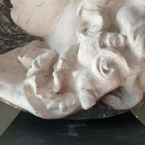 photo furniture A Pair Of Scagliola Roundels, 1800s