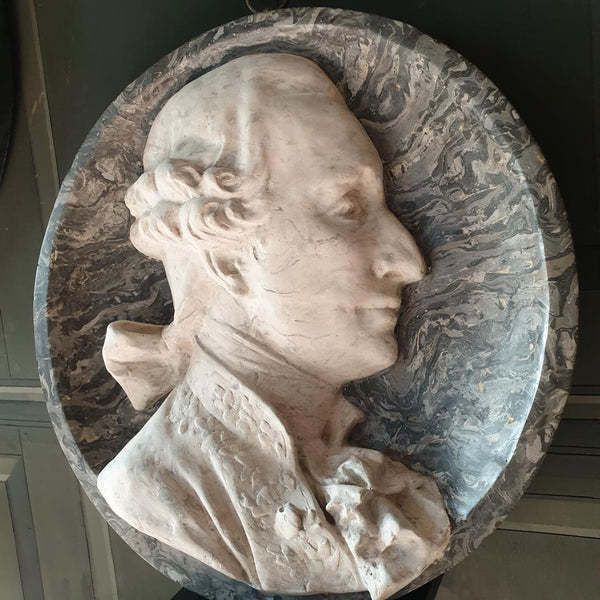 photo buy A Pair Of Scagliola Roundels, 1800s