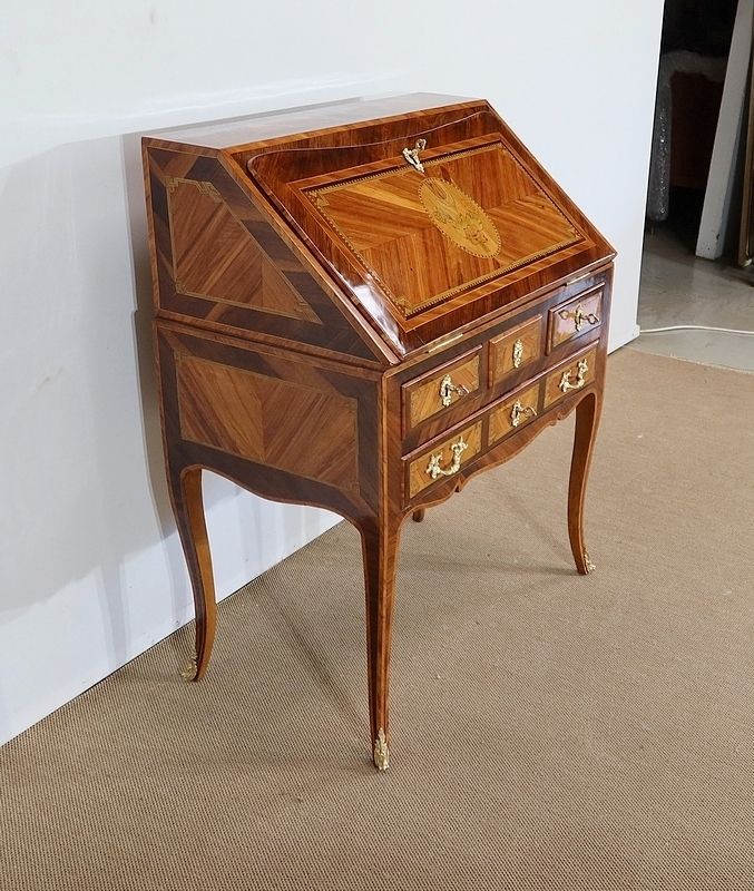 Mid Slope Desk In Precious Wood, Louis XV Period – 18th Century photo 8034.0